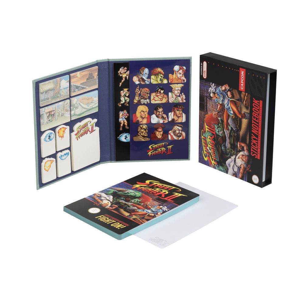 Grupo Erik Street Fighter - A5 Premium With Sticky Notes And Cover Carnet de notes - Multicolore